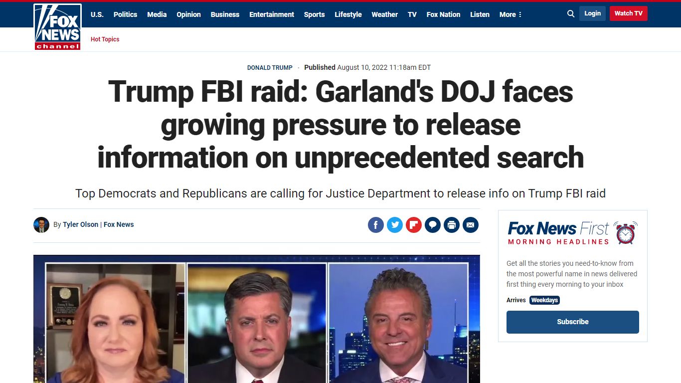 Trump FBI raid: Garland's DOJ faces growing pressure to release ...